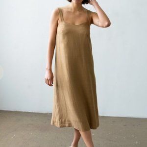 Waltz wave dress caramel medium